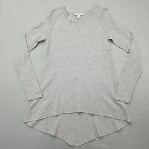 Subtle Luxury Womens Cashmere Tunic Sweater Small Medium High Low Quiet Luxury